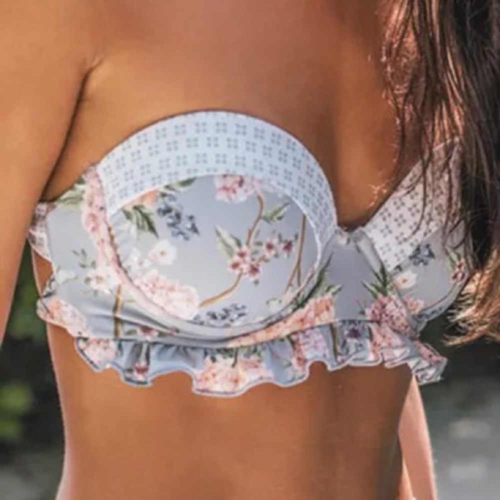 Intimately Ruffled Floral Sky Bikini - Picture 4 of 6